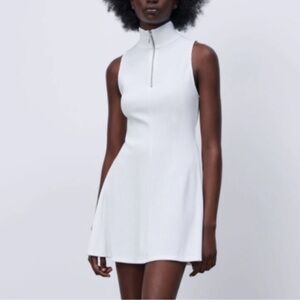 Zara | Dresses Zara Mock Neck
Zip Skater Dress